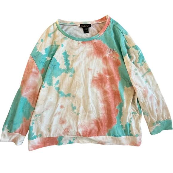 Minnie Mouse Like an Angel Tie-Dye Pullover Sweatshirt - 3X - Picture 1 of 4